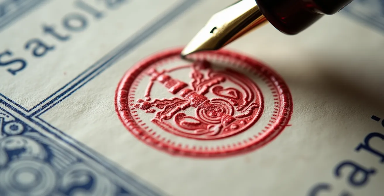 Makroaufnahme eines amtlichen Schweizer Formulars mit Kantonswappen