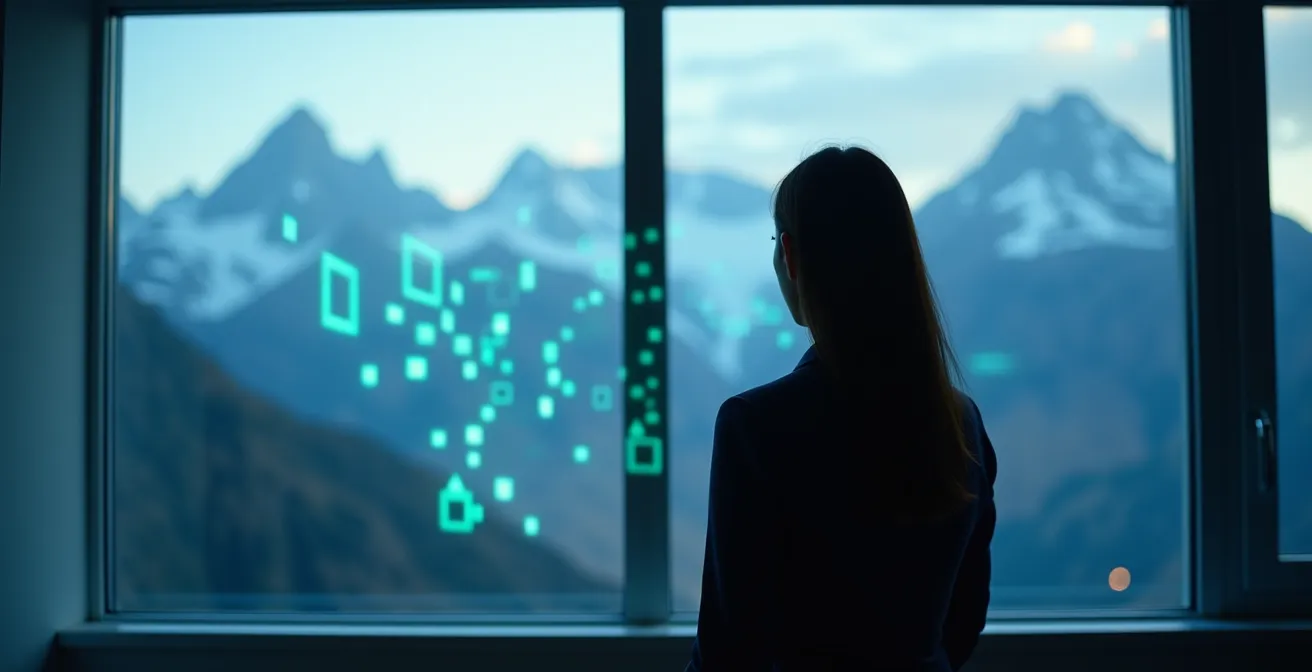 Rechtssicherer Datentransfer zwischen der Schweiz und den USA visualisiert